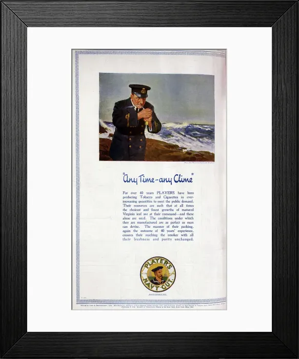 Framed Print : Advert - Player's Navy Cut Framed Print : Advert - Player's Navy Cut