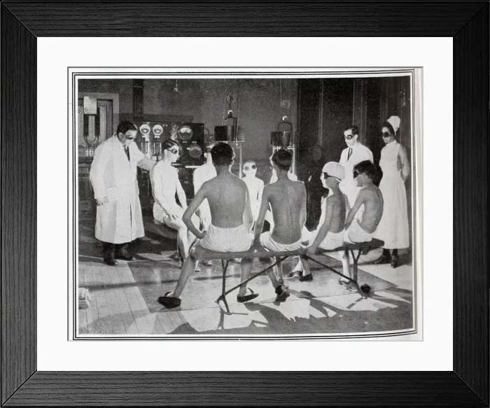 Framed Print : Artificial light and TB patients Framed Print : Artificial light and TB patients
