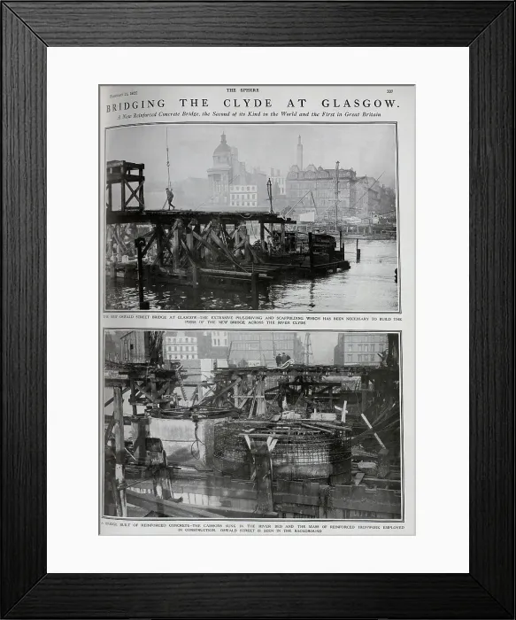 Framed Print : Concrete bridge across the Clyde Framed Print : Concrete bridge across the Clyde
