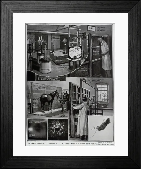 Framed Print : X-ray Machine and photos Framed Print : X-ray Machine and photos