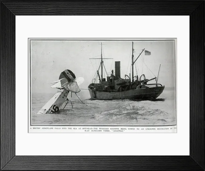 Framed Print : Aeroplane in Sea, Spithead Framed Print : Aeroplane in Sea, Spithead