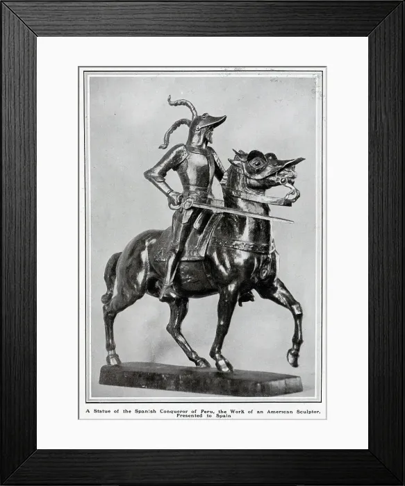Framed Print : Pizarro statue in Trujilo Framed Print : Pizarro statue in Trujilo
