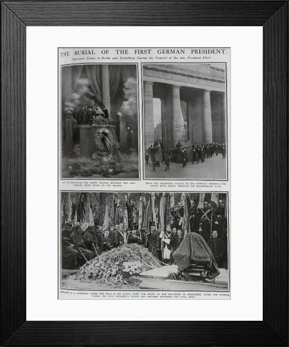 Framed Print : Burial of President Erbert Framed Print : Burial of President Erbert
