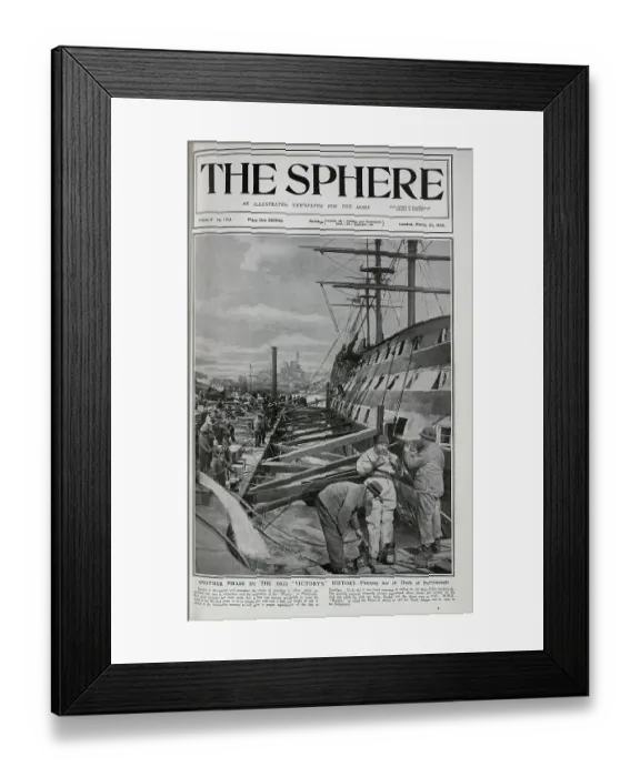 Framed Print : Restoration of H Ms Victory Framed Print : Restoration of H Ms Victory