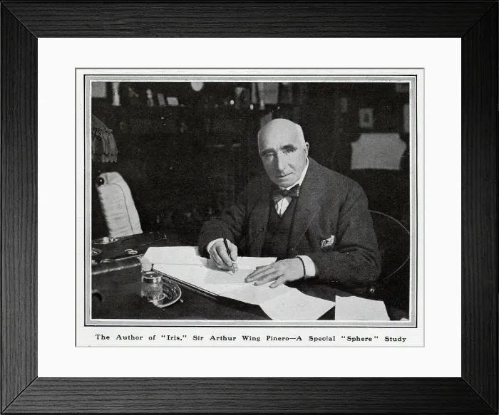 Framed Print : Sir Arthur Wing Pinero in his study Framed Print : Sir Arthur Wing Pinero in his study