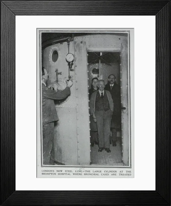 Framed Print : Steel lung, Brompton Hospital Framed Print : Steel lung, Brompton Hospital