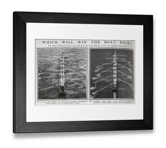 Framed Print : Boat Race Crews Framed Print : Boat Race Crews