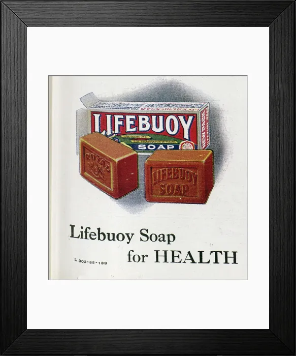 Framed Print : Advert for Lifebuoy soap Framed Print : Advert for Lifebuoy soap