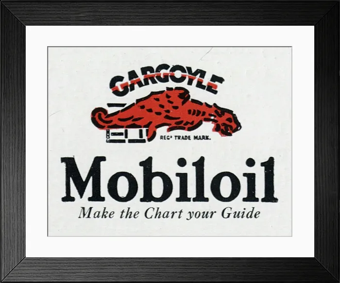 Framed Print : Advert - Mobil oil Framed Print : Advert - Mobil oil