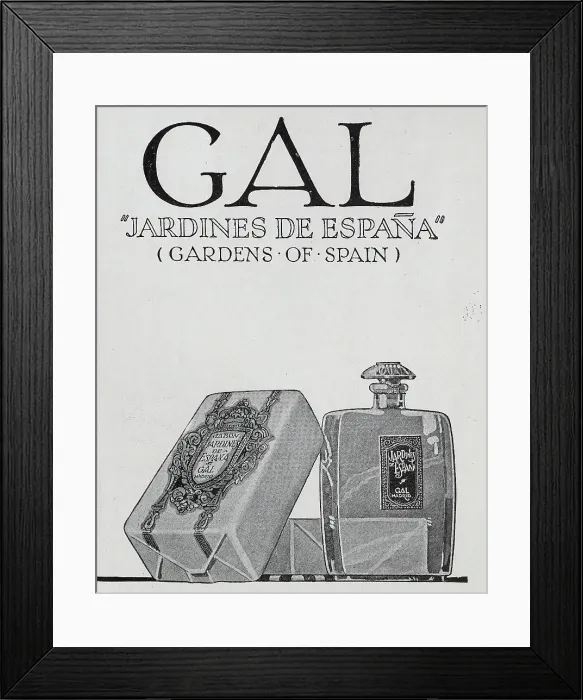 Framed Print : Advert for Gal Perfumes Framed Print : Advert for Gal Perfumes
