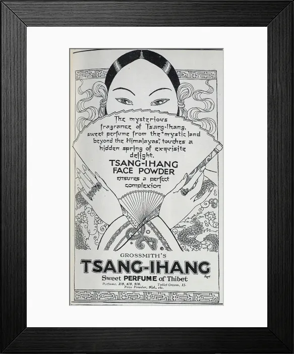 Framed Print : Advert for Tsang-Ihang face powder Framed Print : Advert for Tsang-Ihang face powder