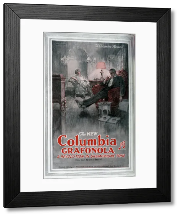 Framed Print : Advert for Columbia Grafonola Framed Print : Advert for Columbia Grafonola