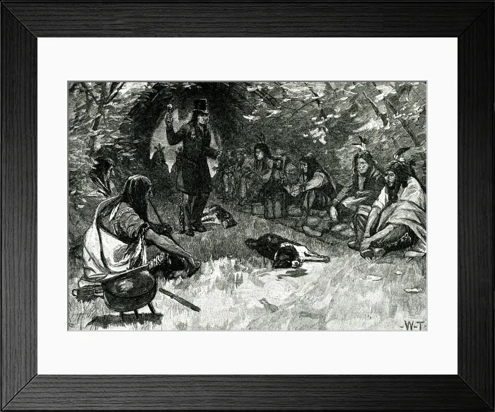 Framed Print : Native American Dog Feast Ceremony Framed Print : Native American Dog Feast Ceremony