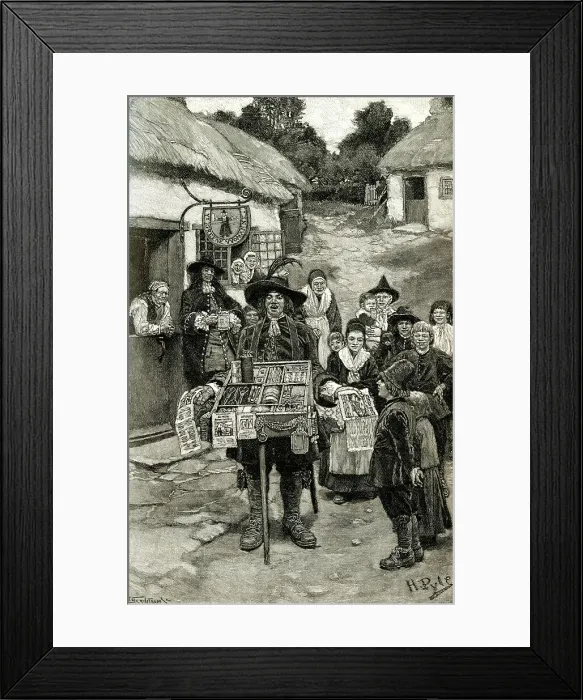 Framed Print : Chapman or Chapbook Seller Framed Print : Chapman or Chapbook Seller