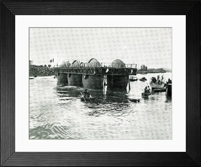 Framed Print : Bazin's Roller Boat Steamer on the River Seine, France Framed Print : Bazin's Roller Boat Steamer on the River Seine, France