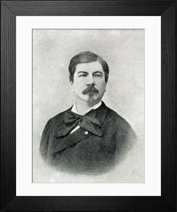 Framed Print : Ernest Bazin, French inventor of roller boat steamer Framed Print : Ernest Bazin, French inventor of roller boat steamer