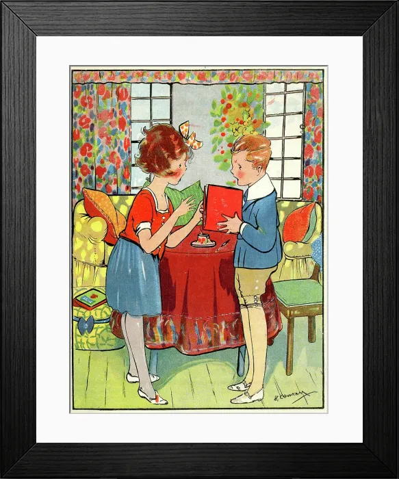 Framed Print : He shut up the book Framed Print : He shut up the book