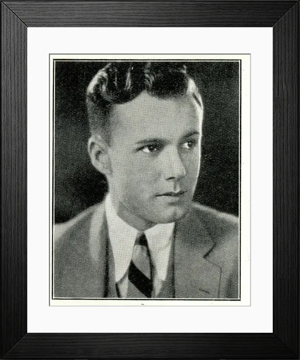Framed Print : John Batten, New Zealand-born film actor Framed Print : John Batten, New Zealand-born film actor