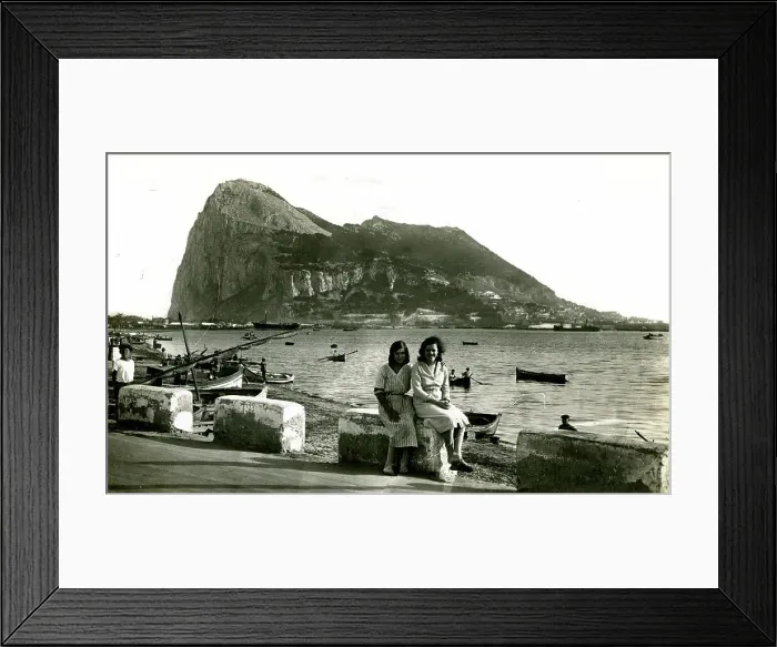 Framed Print : View of the Rock from Spanish Beach, Gibraltar Framed Print : View of the Rock from Spanish Beach, Gibraltar