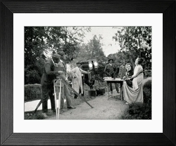 Framed Print : Filming Greta Garbo in The Atonement of Gosta Berlin Framed Print : Filming Greta Garbo in The Atonement of Gosta Berlin
