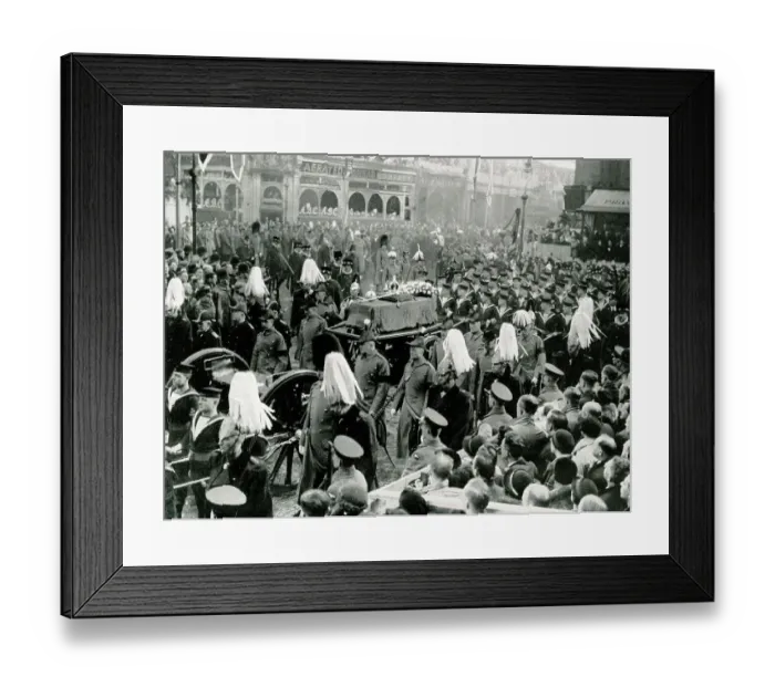 Framed Print : Funeral of King George V, near Paddington Station Framed Print : Funeral of King George V, near Paddington Station