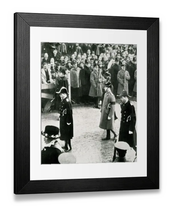 Framed Print : King Edward VIII and brothers, funeral of King George V Framed Print : King Edward VIII and brothers, funeral of King George V