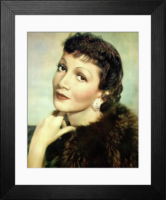 Framed Print : Claudette Colbert, American film actress Framed Print : Claudette Colbert, American film actress