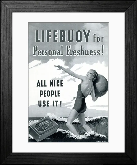 Framed Print : Advert, Lifebuoy soap Framed Print : Advert, Lifebuoy soap