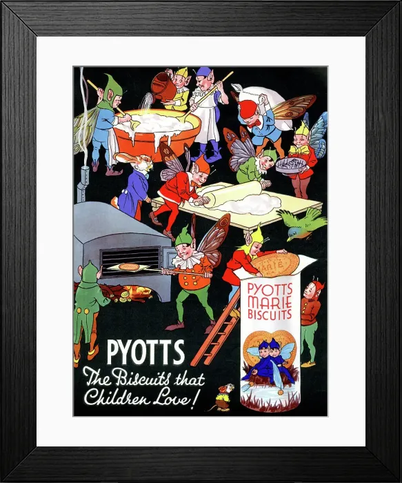 Framed Print : Advert, Pyotts Marie Biscuits Framed Print : Advert, Pyotts Marie Biscuits