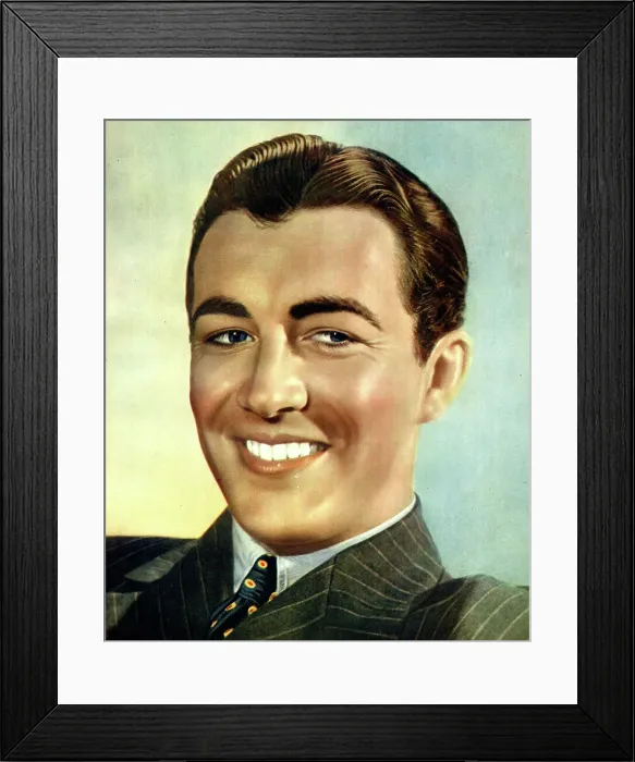 Framed Print : Robert Taylor, American film and TV actor and singer Framed Print : Robert Taylor, American film and TV actor and singer