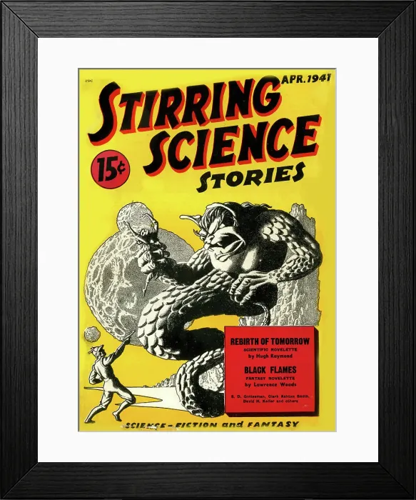 Framed Print : Cover design, Stirring Science Stories Framed Print : Cover design, Stirring Science Stories