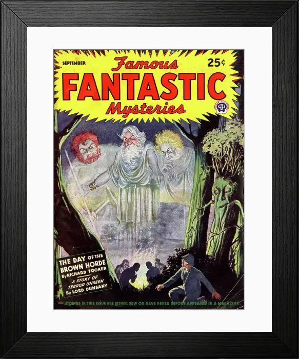Framed Print : Cover design, Famous Fantastic Mysteries Framed Print : Cover design, Famous Fantastic Mysteries