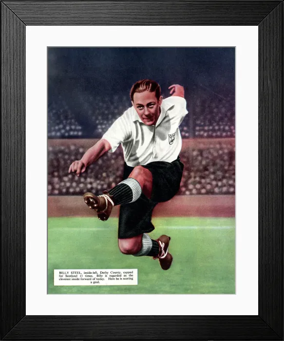 Framed Print : Billy Steel, Derby County and Scotland footballer Framed Print : Billy Steel, Derby County and Scotland footballer
