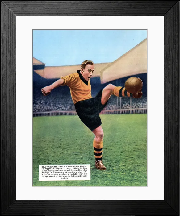 Framed Print : Billy Wright, Wolverhampton and England footballer Framed Print : Billy Wright, Wolverhampton and England footballer