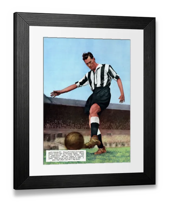 Framed Print : Jack Milburn, Newcastle United and England footballer