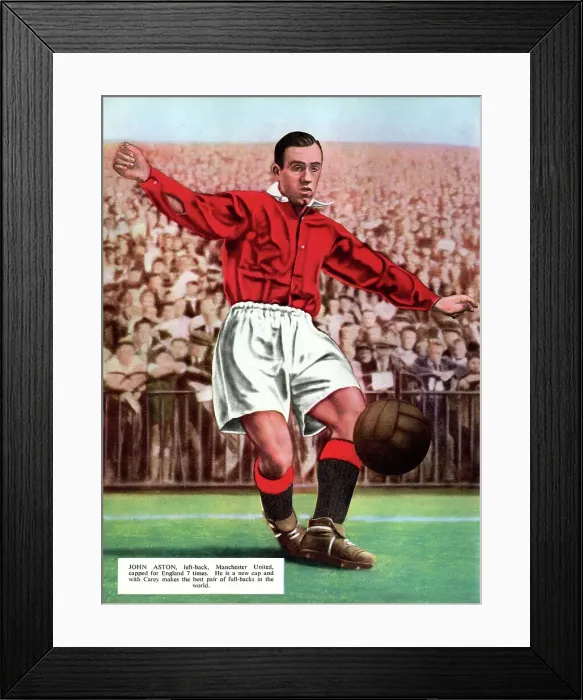 Framed Print : John Aston, Manchester United and England footballer Framed Print : John Aston, Manchester United and England footballer