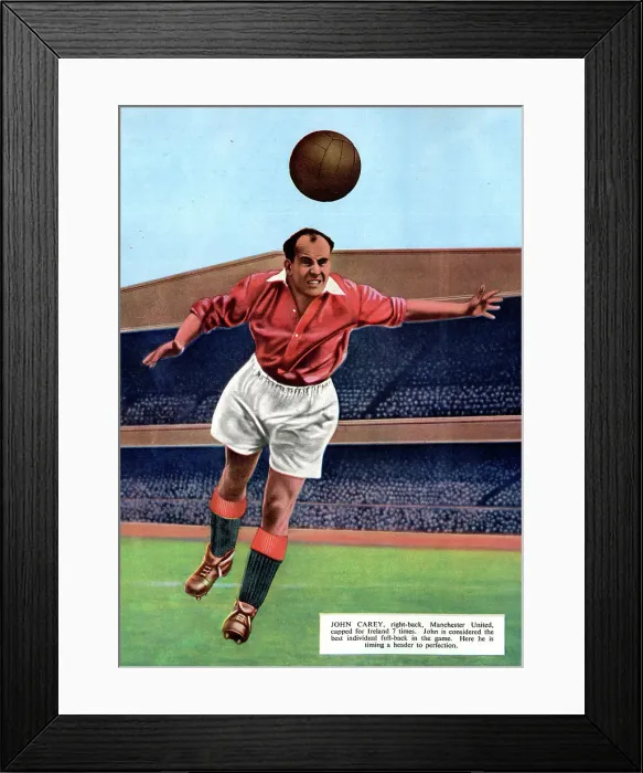 Framed Print : John Carey, Manchester United and Ireland footballer Framed Print : John Carey, Manchester United and Ireland footballer