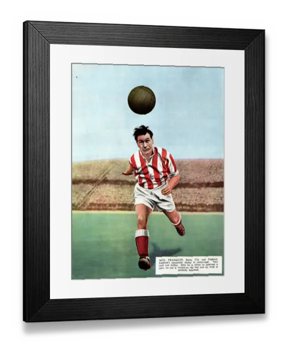 Framed Print : Neil Franklin, Stoke City and England footballer Framed Print : Neil Franklin, Stoke City and England footballer