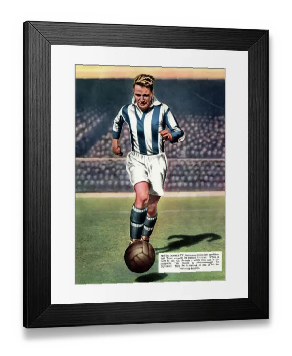Framed Print : Peter Doherty, Huddersfield Town and Ireland footballer Framed Print : Peter Doherty, Huddersfield Town and Ireland footballer