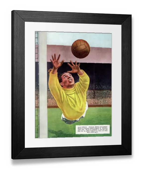 Framed Print : Sam Cowan, Greenock Morton and Scotland footballer Framed Print : Sam Cowan, Greenock Morton and Scotland footballer