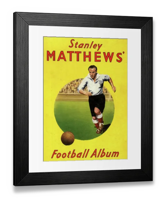 Framed Print : Cover design, Stanley Matthews Football Album Framed Print : Cover design, Stanley Matthews Football Album