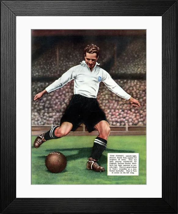 Framed Print : Tom Finney, Preston North End and England footballer Framed Print : Tom Finney, Preston North End and England footballer