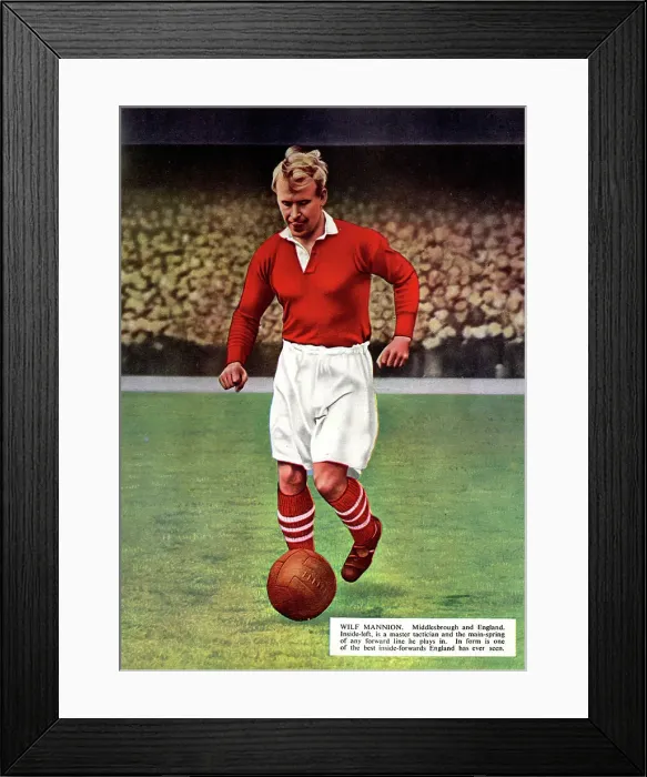 Framed Print : Wilf Mannion, Middlesbrough and England footballer Framed Print : Wilf Mannion, Middlesbrough and England footballer