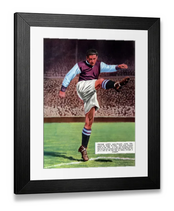 Framed Print : Trevor Ford, Aston Villa and Wales footballer Framed Print : Trevor Ford, Aston Villa and Wales footballer