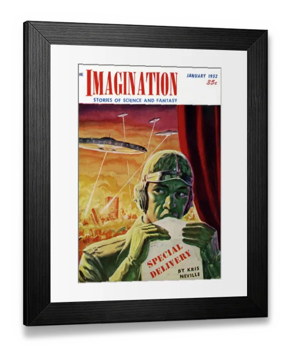 Framed Print : Cover design, Imagination, Stories of Science and Fantasy Framed Print : Cover design, Imagination, Stories of Science and Fantasy