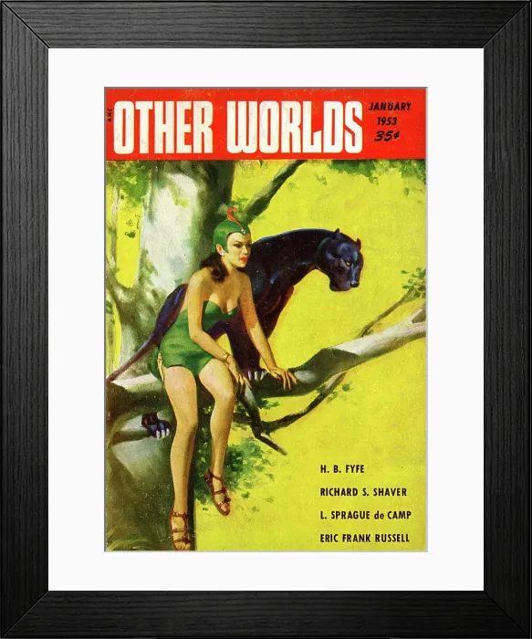 Framed Print : Cover design, Other Worlds Framed Print : Cover design, Other Worlds