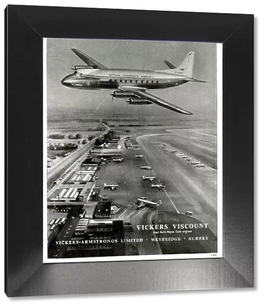 Advert, Vickers Viscount, BEA