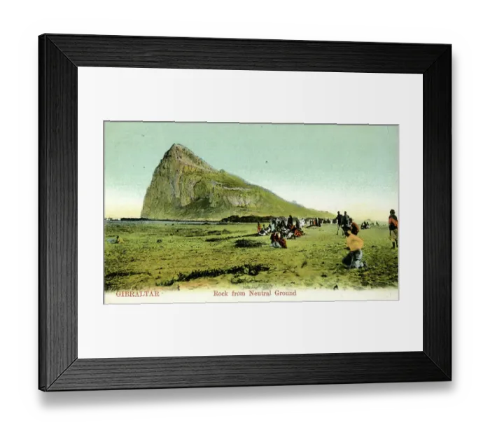Framed Print : Rock viewed from Neutral Ground, Gibraltar Framed Print : Rock viewed from Neutral Ground, Gibraltar