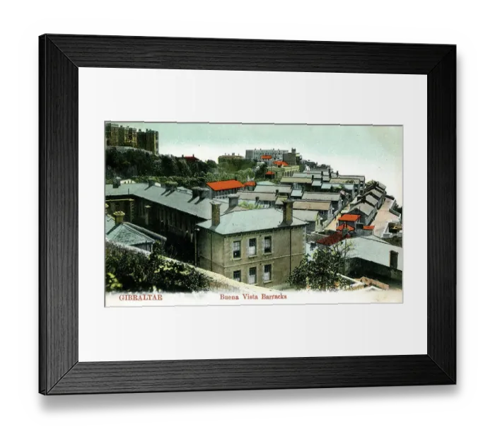 Framed Print : Buena Vista Barracks, Gibraltar Framed Print : Buena Vista Barracks, Gibraltar