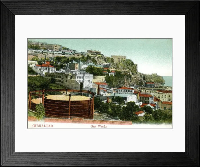 Framed Print : Gas Works, Gibraltar Framed Print : Gas Works, Gibraltar